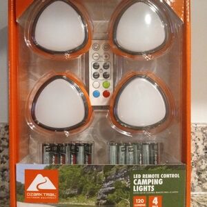 Ozark Trail Orange LED Camping Lights with Remote